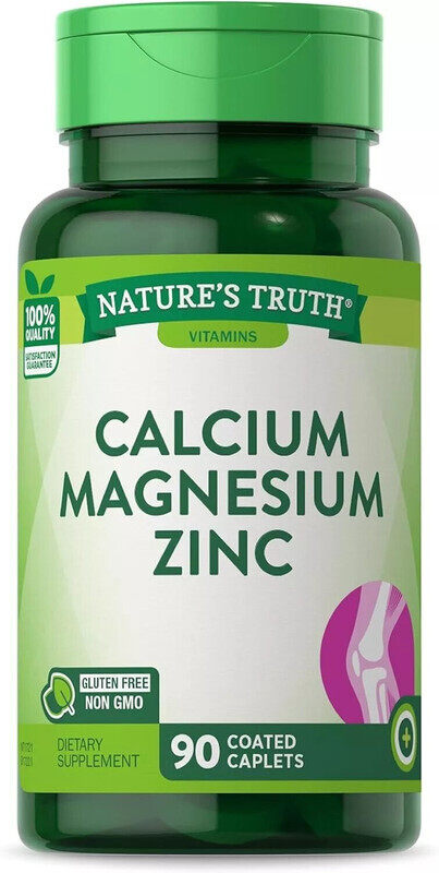 

Nature's Truth Nature’s Truth, Calcium+Magnesium+Zinc, 90 Caps, 30 Servings