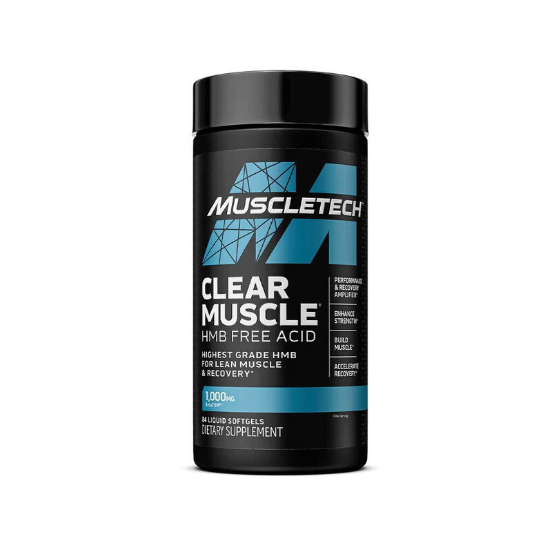 Muscletech, Clear Muscle, HMB Free Acid, 84 Softgels