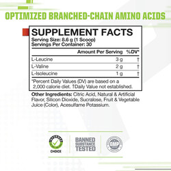 Musclepharm, BCAA, Fruit Punch, 258g, 30 Servings