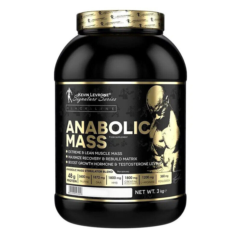 

Kevin Levrone, Anabolic Mass, 48g Protein, 3Kg, Cookies & Cream, 25 Servings