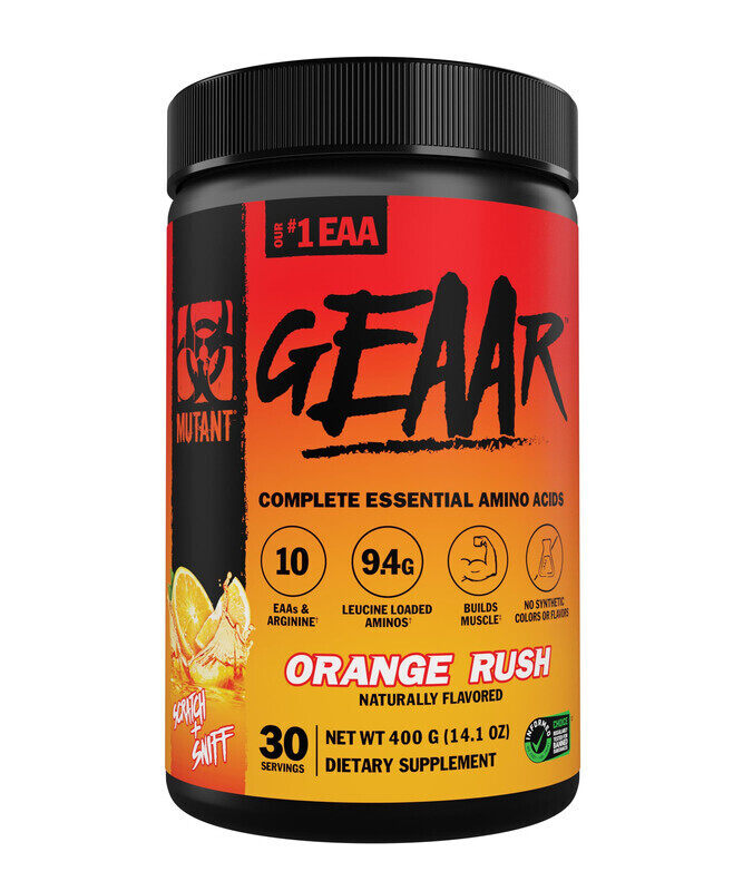 

Mutant, Geaar EAA, Orange Rush, 400g, 30 Servings