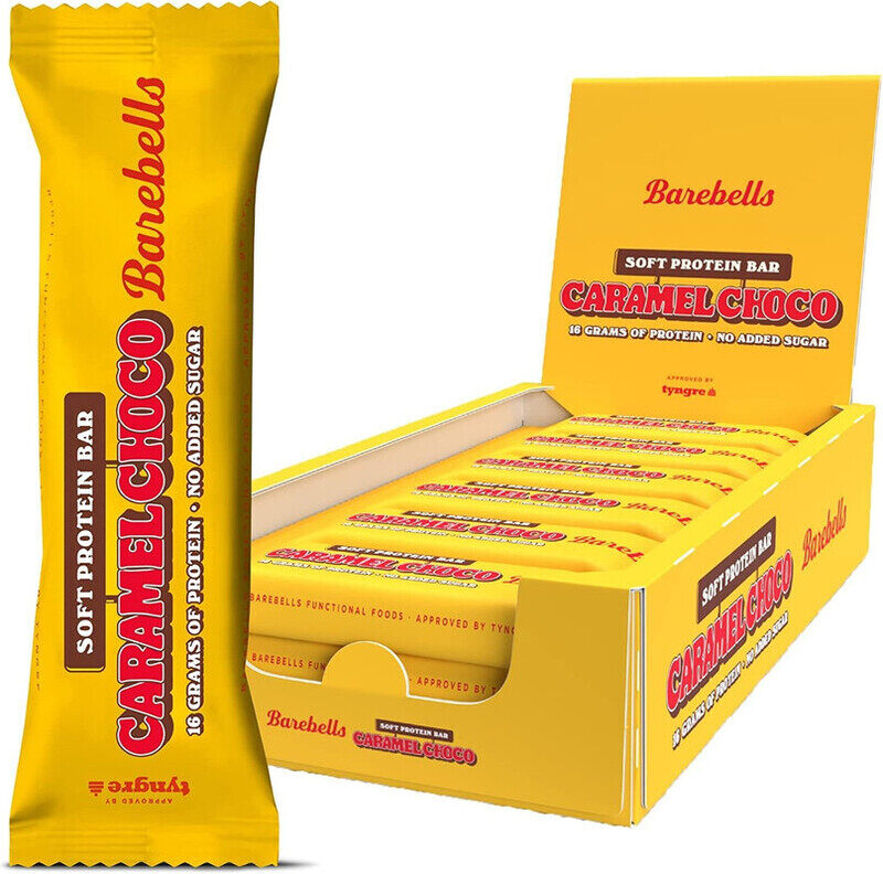 

Barebells, 16g Protein Bar, Caramel Choco, 12x55g