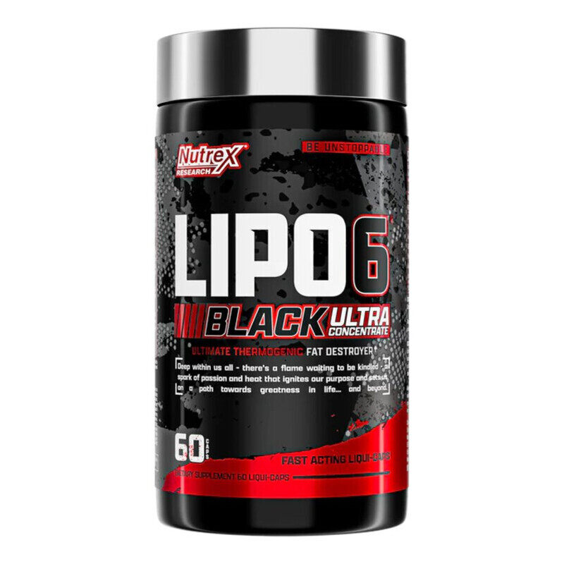 

Nutrex Research Nutrex, Lipo 6, Black, Ultra Concentrate, 60 Caps