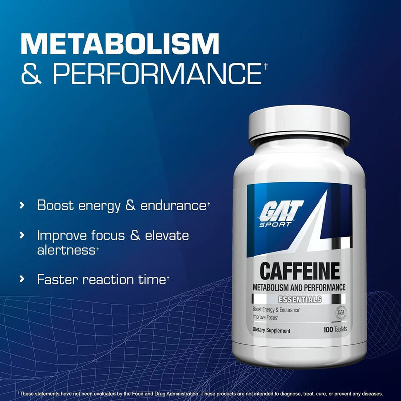 Gat Sport, Caffeine, 100 Tabs