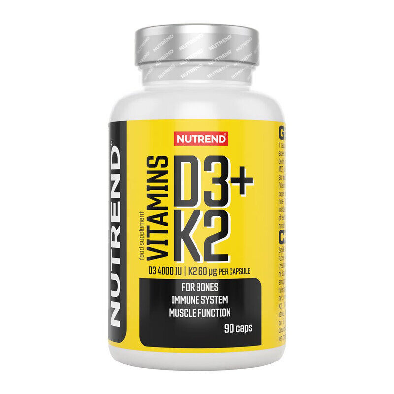 

Nutrend, Vitamins D3+K2, 90 Caps, 90 Servings
