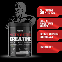 Weider, Creatine Monohydrate, Astragin, Unflavored, 310g, 90 Servings