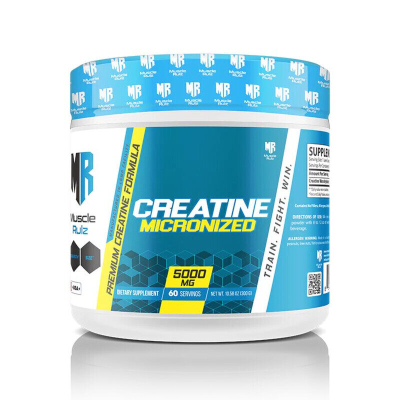 

Musclerulz, Creatine Micronized, 300g, 60 Servings