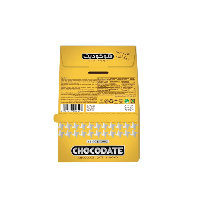 

Chocodate Excl Real Milk 33g Tent