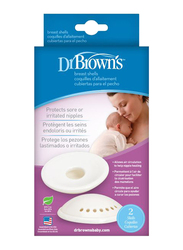 Dr. Browns 2-Piece Breast Shell Set, White