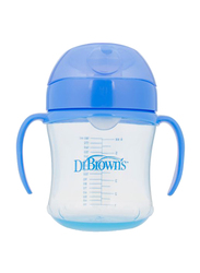 Dr. Browns Soft-Spout Transition Cup with Handles, 180ml, 6+ Months, Blue
