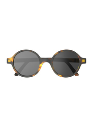 Ki Et La Sun Rozz Full Rim Round Sunglasses for Kids, Black Lens, 10-12 Years, Size 6, Ekail, Yellow/Black