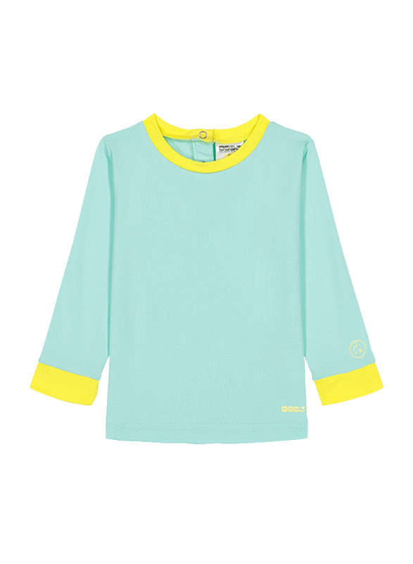Ki Et La Pop Polyester/Lycra Baby Girl Top, Size 3, 18 Months, Green/Yellow