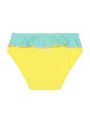 Ki Et La Annette Polyester/Lycra Baby Girl Pantie, Size 3, 18 Months, Yellow/Green