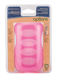 Dr. Browns Wide-Neck Silicone Baby Feeding Bottle Sleeve, 270ml, Pink