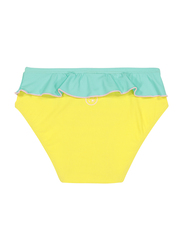 Ki Et La Annette Polyester/Lycra Baby Girl Pantie, Size 2, 12 Months, Yellow/Green