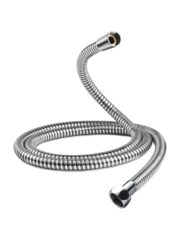PuriPro 1.5-Meter Stainless Steel Flexible Shower Hose, Silver