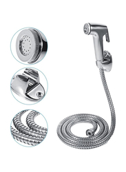 PuriPro Shattaf Bidet Shower Sprayer with Hose, Silver