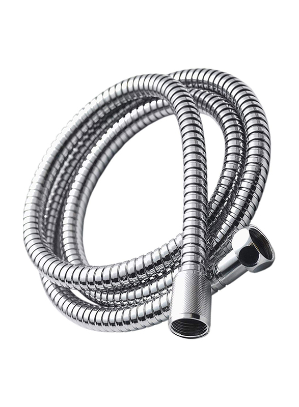 PuriPro 2-Meter Stainless Steel Flexible Shower Hose, Silver