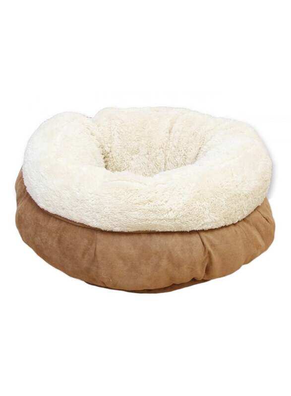 

All For Paws Lambswool Donut Cat Bed Tan