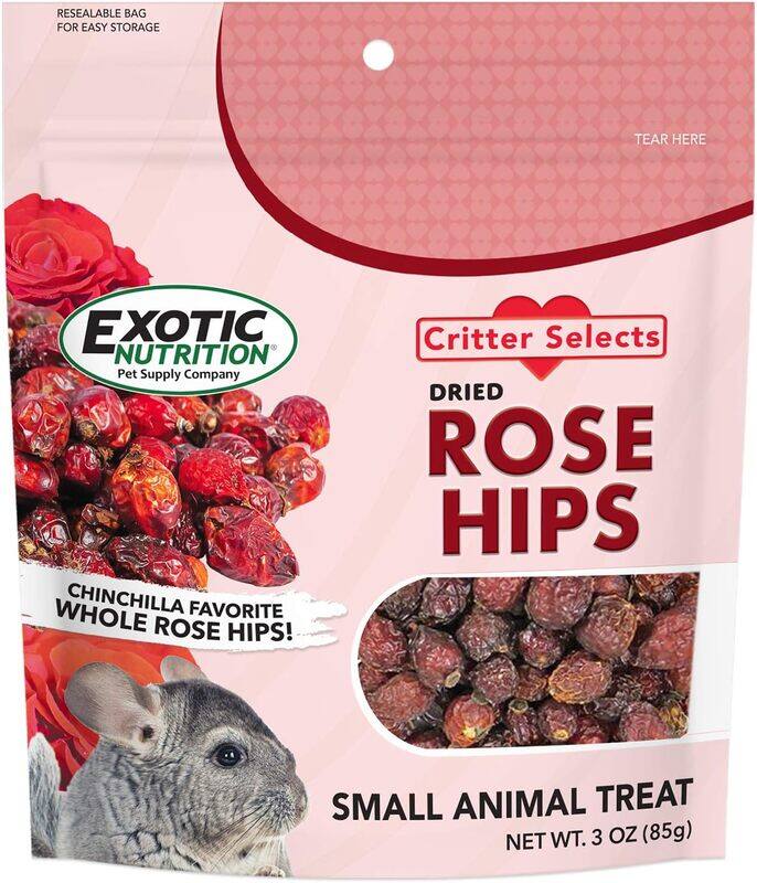 

Exotic Nutrition Critter Selects Rose Hip Treats 3 oz