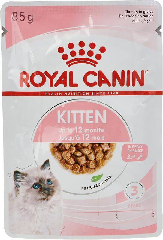 

Royal Canin Feline Health Nutrition Kitten Gravy (WET FOOD - Pouches)