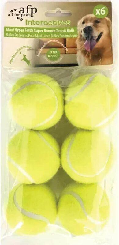 

All For Paws Maxi Fetch Super Bounce Tennis Ball 6 pcs