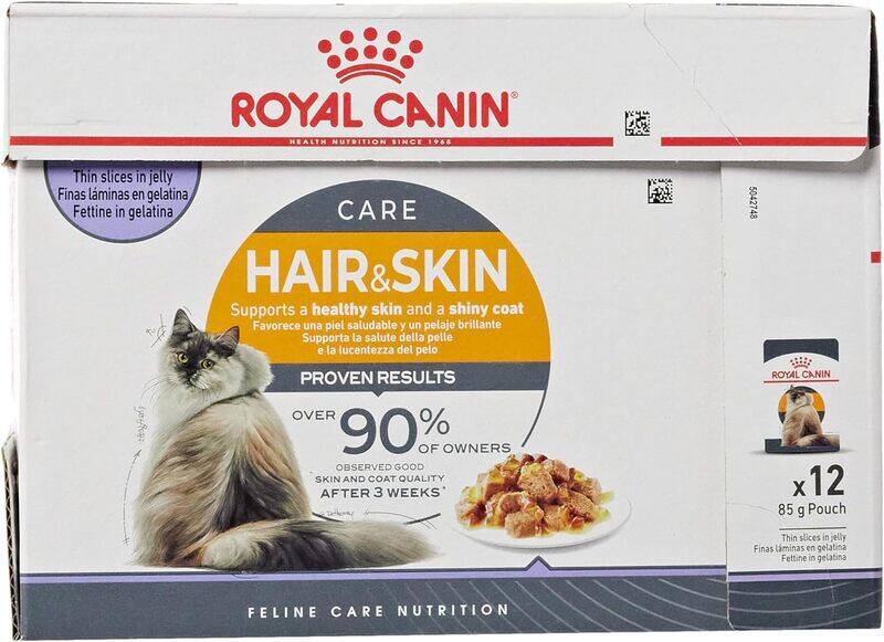 

Royal Canin Feline Care Nutrition Hair & Skin Jelly (INTENSE BEAUTY) (WET FOOD - Pouches) 12x85g