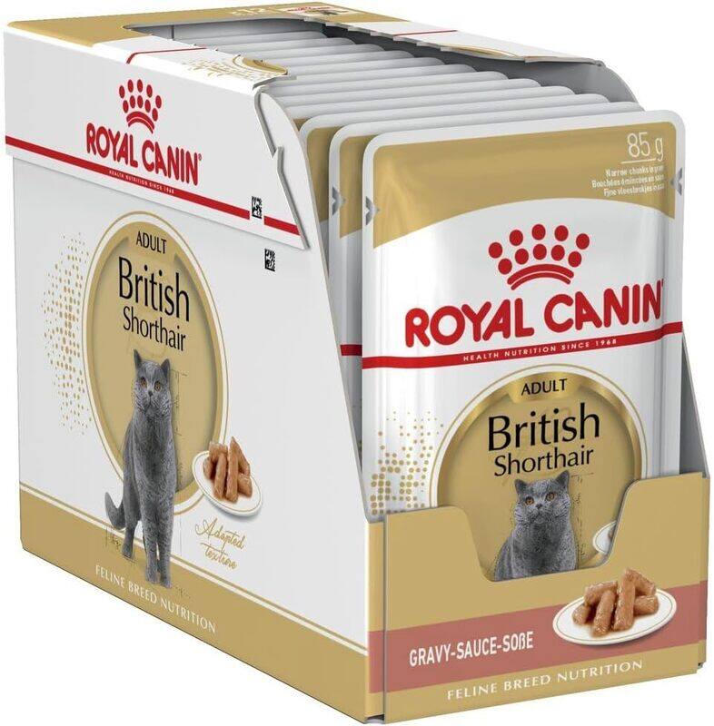 

Royal Canin Feline Breed Nutrition British Shorthair (WET FOOD - Pouches)