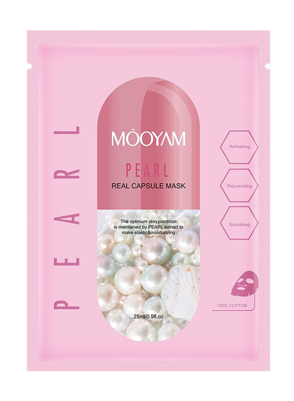 

Mooyam Pearl Refreshing Rejuvenating Smoothing Real Capsule Facial Mask, 25ml