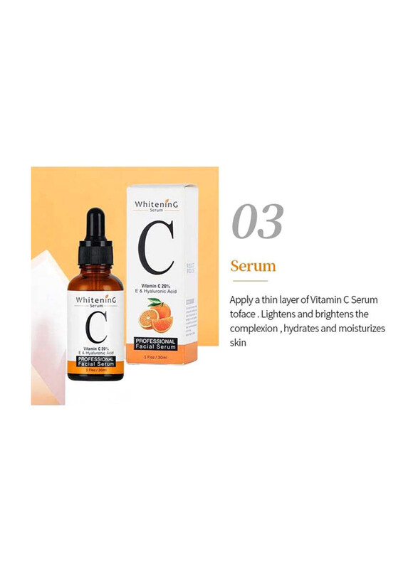 

Mooyam Whitening Serum Vitamin C 20%, E & Hyaluronic Acid Professional Serum, 30ml