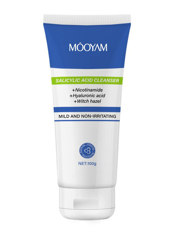 Mooyam Acne Removal Whitening Oil Control Exfoliation Salicylic Acid Cleanser, 100g