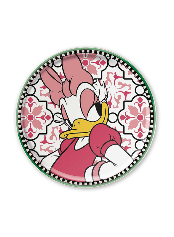 

Egan 31cm Porcelain Disney Forever & Ever Daisy Duck Round Pizza Plate, 103030, Multicolour