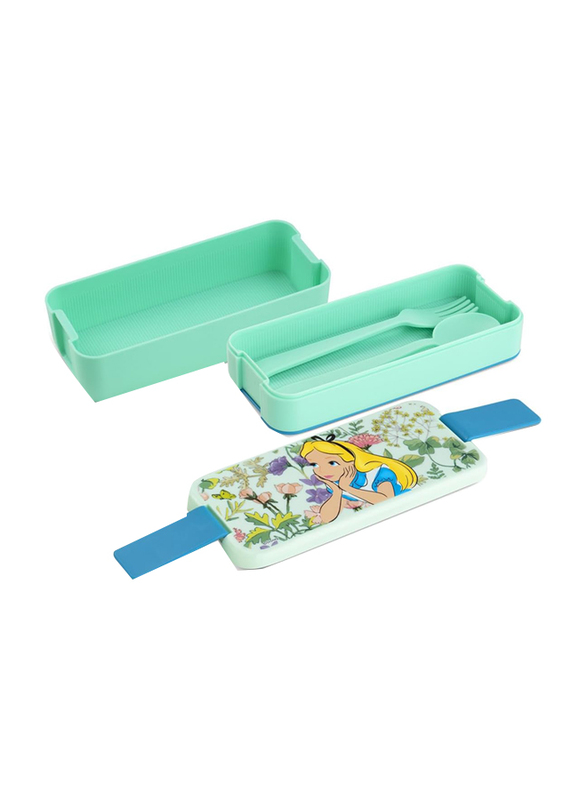 Egan Alice Disney Tales Lunch Box, 18 x 8cm, 750ml, Green