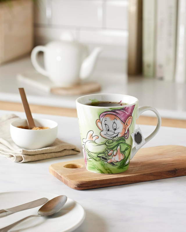 Egan 380ml Porcelain Simplet 7 Dwarfs Mug, PWS21/1CU, Multicolour