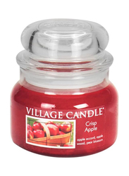 Village Candle Crisp Apple Small Fragranced Candle Jar, 11oz, Red