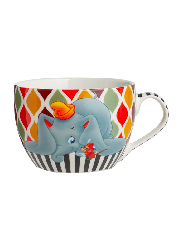 

Egan 520ml Bone China Disney Dumbo Breakfast Mug, 102003, Multicolour