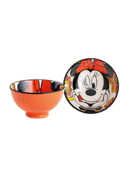 Egan 300ml Stoneware Disney Forever & Ever Minnie Mouse Small Bowl, 103032, Multicolour