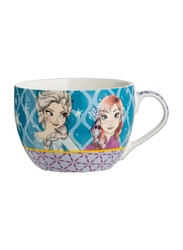 Egan 520ml Bone China Disney Frozen Elsa & Anna Breakfast Coffee & Tea Mug, 102005, Multicolour