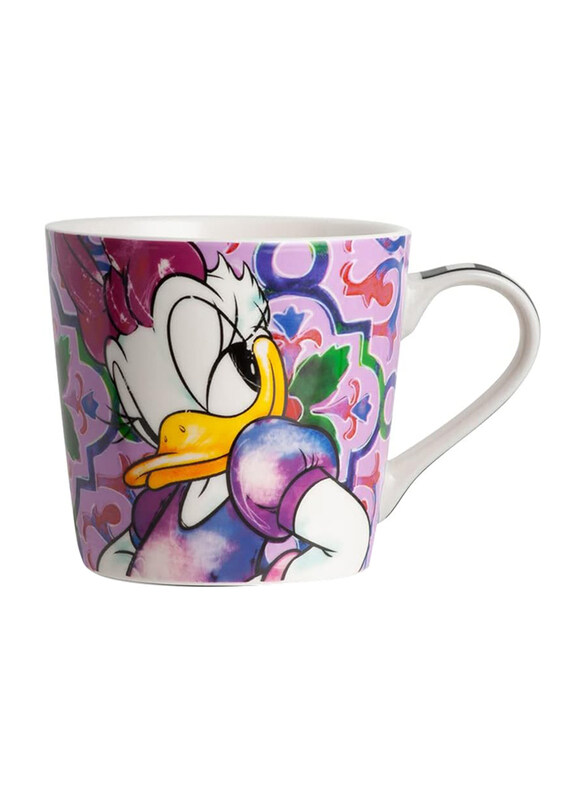 

Egan 430ml Bone China Disney Daisy Duck Coffee & Tea Mug, 103004, Multicolour