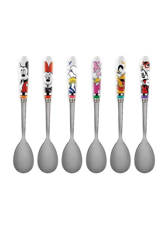 

Egan 6-Piece Set Steel & Ceramic Disney Forever & Ever Teaspoons, 103044, Multicolour