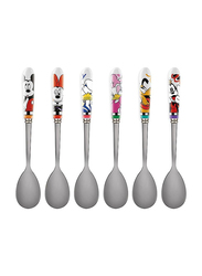 Egan 6-Piece Set Steel & Ceramic Disney Forever & Ever Teaspoons, 103044, Multicolour