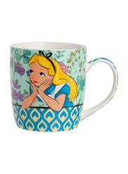 Egan 360ml Bone China Disney Alice Coffee & Tea Mug, 102010, Multicolour