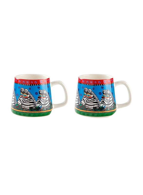 

Egan 360ml 2-Piece Set Porcelain Laurel Burch Jungle Mug, PLB21J/2AZ, Multicolour