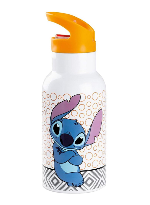 Egan 350ml Steel Insulated Disney Stitch Tales Water Bottle, Multicolour