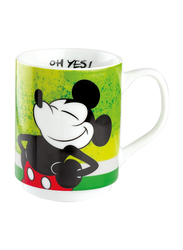 Egan 350ml Porcelain Disney Stackable Mickey I Am Mug, PWM21IAM/1V, Green