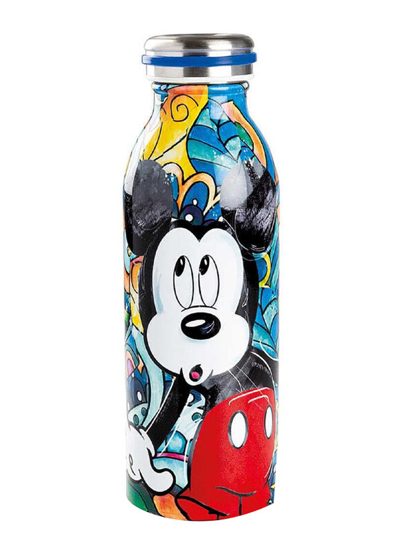 

Egan 500ml Steel Insulated Disney Forever & Ever Mickey Mouse Thermal Bottle, Multicolour