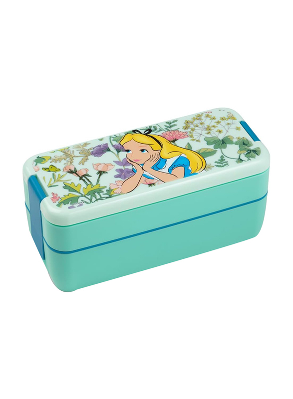 Egan Alice Disney Tales Lunch Box, 18 x 8cm, 750ml, Green