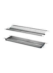 Eurocliq Stainless Steel Cabinet Mount Dish Rack, Chrome