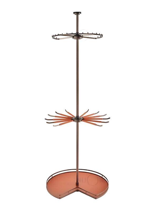 

Eurocliq Cloth Basket 360° Rotating Coat Rack, Orange/Brown