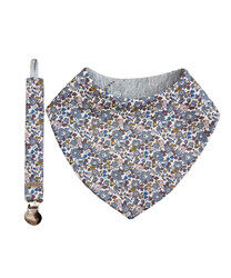 Liberty gift pack - bib and pacifier clip BETSY ANN